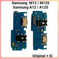 Original Pcb Charger Connector For Samsung M12 / A12 / M125 / A125 ORI + IC PCB Charging Board For S