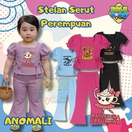 Anomali Tung Sahur Drawstring Set Girls' Drawstring Clothes Set Baju Budak Perempuan Set Baju Ootd B