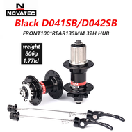 Novatec Hub D041SB D042SB ดิสก์เบรกการ์ดจักรยานเสือภูเขา MTB ฮับแบริ่งจักรยาน32 36รูสีแดงสีดำ8/9/10/