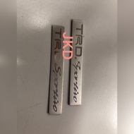 TRD SPORTIVO/TRDSPORTIVO EMBLEM LOGO FOR BODY TOYOTA VIOS /Camry/ Perodua Bezza ALUMINIUM
