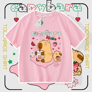 2026 Fashion 2026 Girls Short-Sleeved t-Shirt 2025 New Style Summer Children Carpibara Clothes Summe