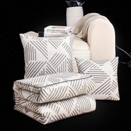 2 in 1 Cushion Pillow Blanket Blanket #Pillow  Travel portable Large size 50*50cm AN76