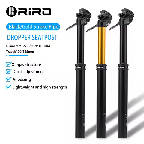 RIRO 7075 Aluminum Alloy MTB Dropper Seatpost 27.2 30.9 31.6 hand-controlled Adjustable height teles