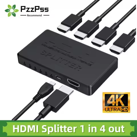 4x1 HDMI-compatible Video Switcher HD 4K HDMI Splitter 1 in 4 out HDMI Switch 2x1 HUB Adapter For PS