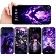 Soft black phone case for OPPO A57 4G 5G 2022 A77 A77S A57S A57E K10 SX44 Solo Leveling casing Anti 