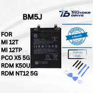 Thunder Drive Battery Compatible For MI 12T 12TP PCO X5 5G RDM K50U NT12 5G BM5J