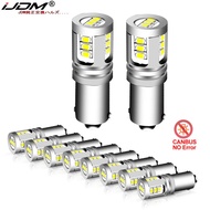 iJDM 10Pcs T4W BA9S LED Blub BAX9S H21W BAY9S LED 12V 24V H6W H5W LED For Car Rear Fog light Red Whi
