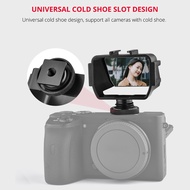 Universal Camera Mirror Flip Screen Selfie Vlog 3 Cold Shoe Mount for Fujifilm XT5 X-T4 for Sony ZV-