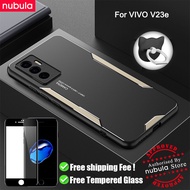 NUBULA For vivo V23e (6.44)inch Casing Metal Aluminum Alloy Matte Back Case Anti-Scratch CellPhone C