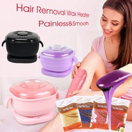 Wax Warmer Depilatory Heater Wax Paraffin Warmer Spa Hair Removal Pot Set With Beans Spatul Wax Mach