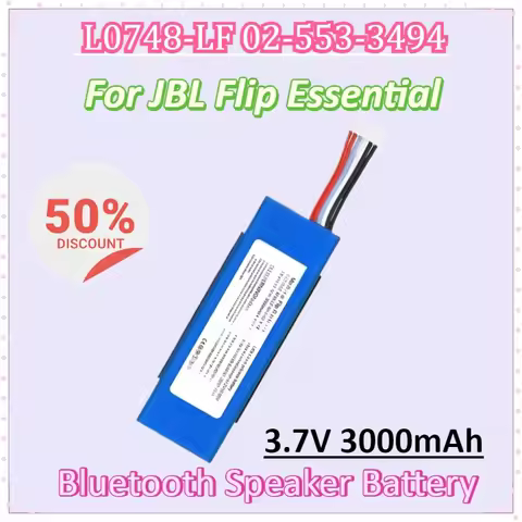 L0748-LF 02-553-3494 3.7V 3000mAh Bluetooth Speaker Battery for JBL Flip Essential Flip 3 Stealth Ed