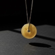 【願‧平安】冰黃翡翡翠平安扣 | 天然緬甸A貨翡翠 | 送禮