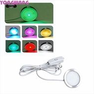 YONGWANG66HR USB Circular Lamp, RGB Color Adjustable 5V Ultra-thin LED Light, USB Powered DIY Energy
