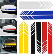 Non Fading Vinyl Carbon Fiber Sticker Universal DIY Automobile Colorful Stripe Decal Waterproof Car Rearview Mirror Applique Vehicle Exterior Decoration Self Adhesive Fashion