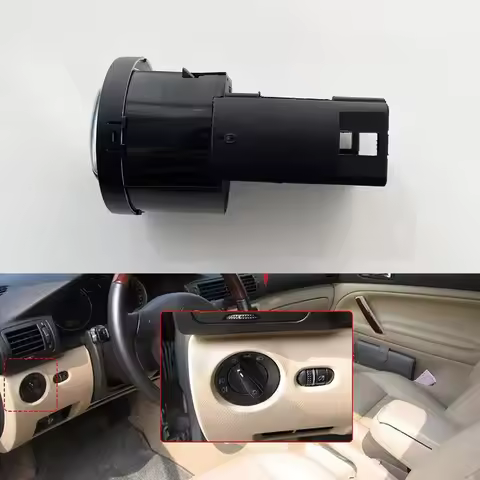 Chrome Headlight Switch Fog Light Control Switch For Bora Beetle Golf Jetta MK4 Passat B5 3BD 941 53