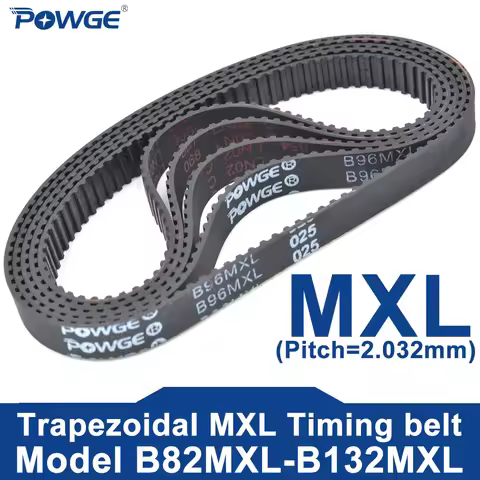 POWGE MXL Timing belt B82MXL to B132MXL Belt Width 5-15mm B82 B83 B84 B85 B86 B87 B88 B89 B90 B91 B9