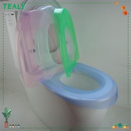 TEALY Toilet Seat Cover  Washable Pure Color Pad Bidet Cover