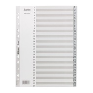 Bantex Numerical Indexes A4 31 pages Grey (131 index)