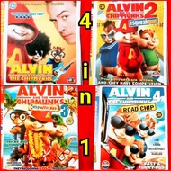 ALVIN AND THE CHIPMUNKS 4 DISC ANIMATED DVD FILM CASSETTE