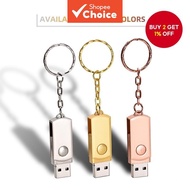 JASTER USB 2.0 Flash Drive Metal 64GB to 128MB Rotatable Portable Pendrive Gift Cute