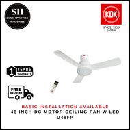 KDK U48FP 1st DC Motor Ceiling Fan (White)  * 1 YEAR SINGAPORE KDK WARRANTY