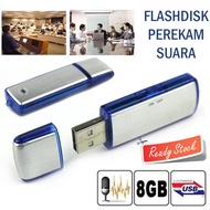 USB Flashdisk Perekam Suara 8 GB Flashdrive Sound Voice Recorder Flash Disk Recording Plesdis Flesdi