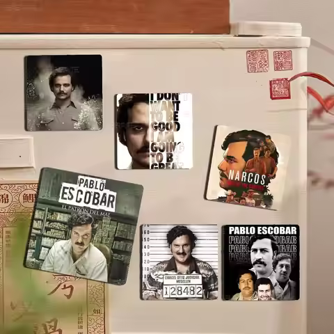 Lord Pablo Escobar Narcos Mugshot Magnet Products Personalized Sublimation Fridge Refrigerator Magne