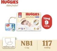 Miếng lót Sơ Sinh Huggies NB1 108 miếng + Tặng 9NB