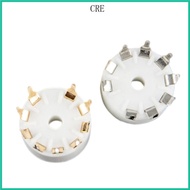 CRE 5Pieces Ceramic 9Pin B9A PCB Tube Sockets for 12AX7 12AT7 12AU7 ECC83 ECC82 E88CC  Performance T