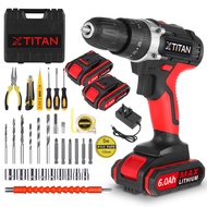 Besthome storage ❋Ready Stock188Vf Cordless Impact Drill Set Car Cordless Drill +2 Lithium battery S