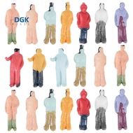 100Pcs Z Scale 1:200 Mix Painted Model People Train Park Street Passenger Figures