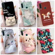 For Huawei Y6P 2020 Phone Case Cute Cartoons TPU Shell Soft Silicone Case for Huawei MED-LX9 Y 6P 20