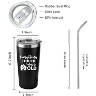 Realtor Real Estate Agent Gifts, Everything I Touch Turns to Sold Tumblers with Lids and Straws, Sta