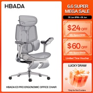 (Ready Stock)Hbada E3 Pro Ergonomic Office Chair - with 3-Zone Dynamic Lumbar Support, 4D Adjustable