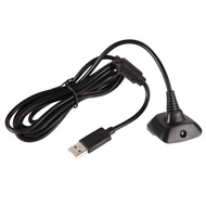 New USB Play&amp;Charger Charge Cable Adapter For XBOX 360 Controller Black FE