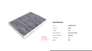 JS ASAKASHI Activated Carbon Cabin Air Filter - CHERY Tiggo 4 5 7 8 9 OMODA C5 C7 JAECOO J7 J8