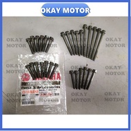 ORIGINAL YAMAHA RXZ Crankcase Engine Screw Cover Enjin Skru Full Set screw casing engine Original th