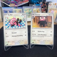 Evoline Stufful Set • Bewear 111/112 /126 TCG Pokemon Evolution Mega Indonesia