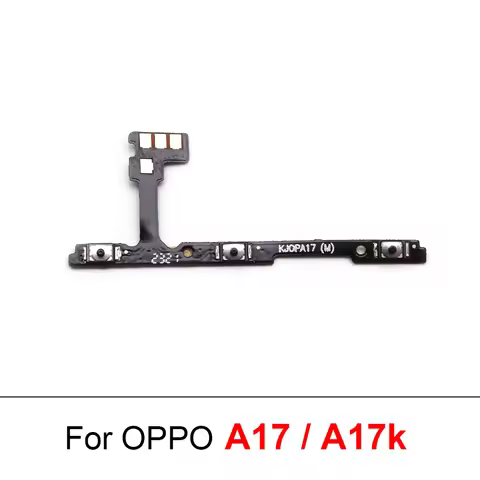 1pc For OPPO A17 A17k Power Volume Side Key Switch ON OFF Up Down Control Button Flex Cable