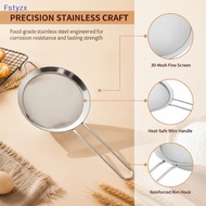 Fstyzx Flour Strainer Mesh With Handle Diameter7/8/10/12/14/16/18/20/22cm Stainless Steel Colander T
