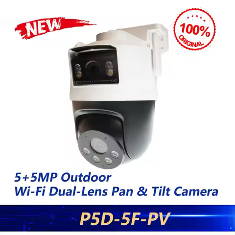 Dahua Original P5D-5F-PV 5+5MP Outdoor Wi-Fi Dual-Lens Pan & Tilt Camera