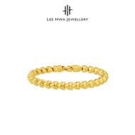 [New Italgold] Lee Hwa Jewellery 916 Gold Multi-Heart Bracelet