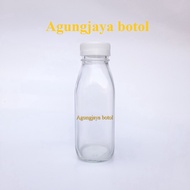 300 Glass Bottle Original Clear SquareML Glass Drinking Bottle/ Juice Bottle/ 300 ml Glass Bottle/
