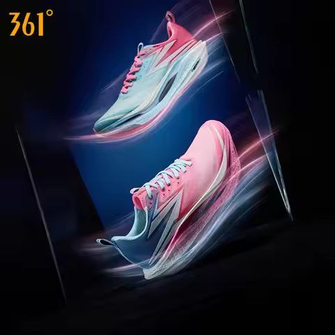 361 Degrees Flame 4 ET Men Running Shoes Racing Marathon Wear-resistant Rebound Breathable Lightweig