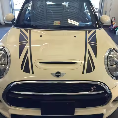 Car Hood Engine Sticker Union Jack Styling For Mini Cooper S F54 F55 F56 F60 R53 R55 R56 R60 R61 Clu