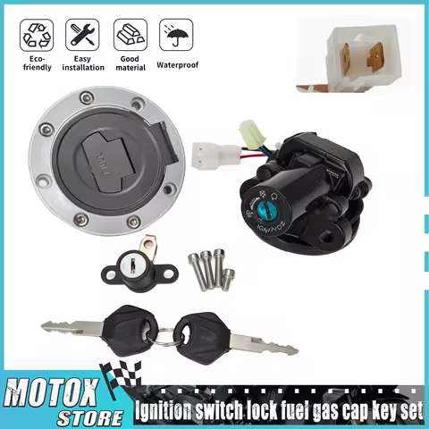 Motorcycle Fuel Gas Cap Ignition Switch Seat Lock Key Fit For MT03 2013- 2016 MT09 MT07 YZF R6 R1 XJ