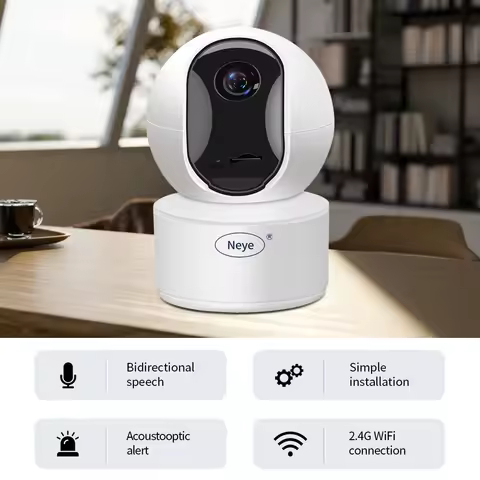 Neye 8MP 4K PTZ WiFi Camera Home Indoor Baby/Elderly Monitor with 5X Digital Zoom Camera Security Pr
