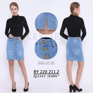 Ckey Midi Jeans Skirt 2/3 Cw 220 211