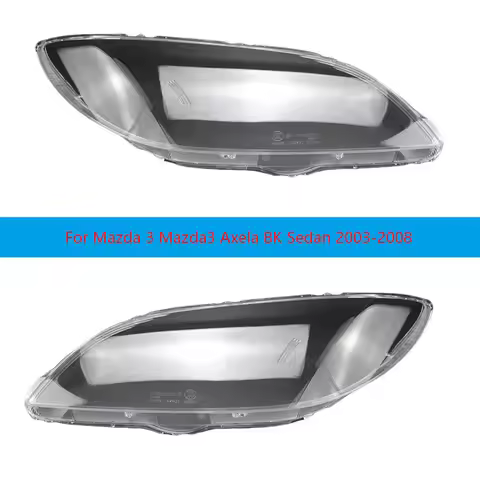 For Mazda 3 Mazda3 Axela BK Sedan 2003-2008 Transparent Housing Front Headlights Lens Shell Glass La
