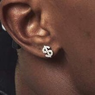 1pc Men's Dollar Sign Design Earring Suitable For Daily Wear And Parties